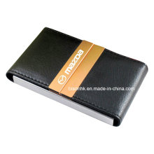 High Quanlity Leather Name Card Holder with Large Capacity (BS-L-037)